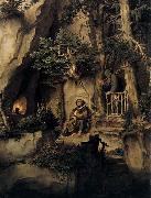 Moritz von Schwind A Player with a Hermit oil painting artist